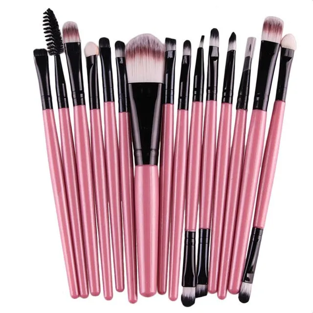 15pcs/Set Eye Shadow Foundation Brush