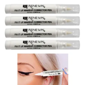4 Pc Makeup Corrector Pen Eraser Remover Fix Eyeliner Smudges Beauty Cosmetics