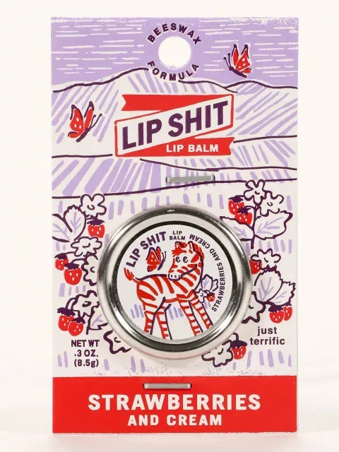 BlueQ Lip Shit Balm " Strawberry Cream"