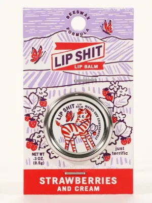 BlueQ Lip Shit Balm " Strawberry Cream"