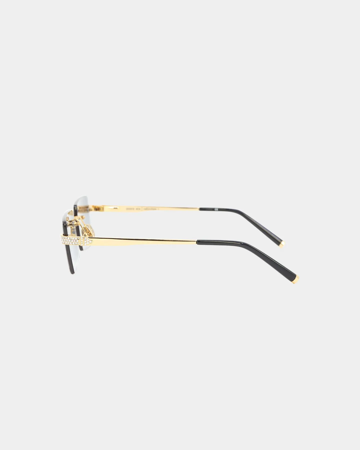 James Oro Iced Black Tint Authentic Sunglasses Gold
