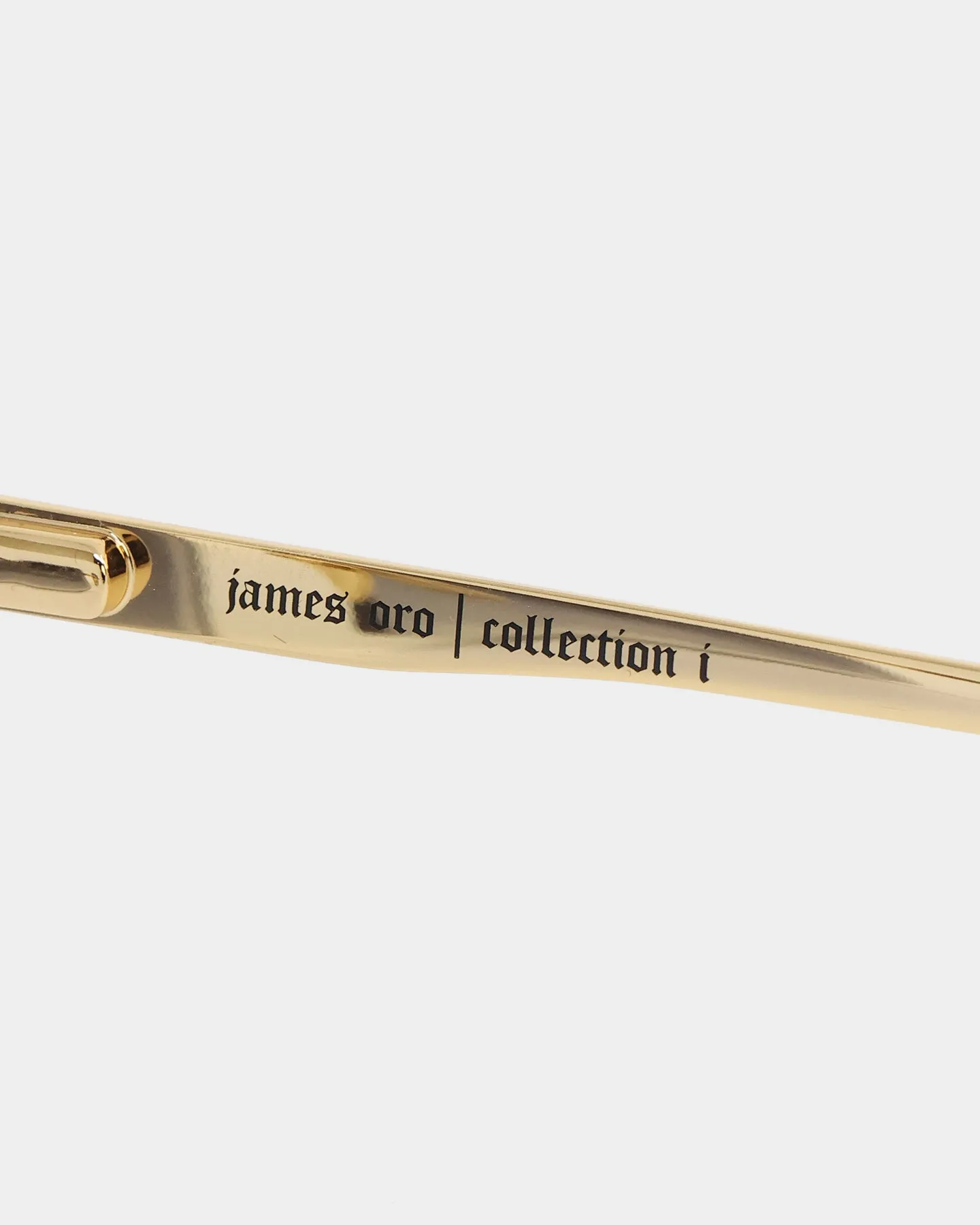 James Oro Iced Black Tint Authentic Sunglasses Gold