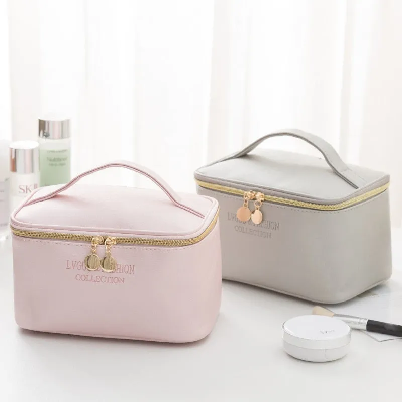 Leather Multifunction Women Cosmetic Bag