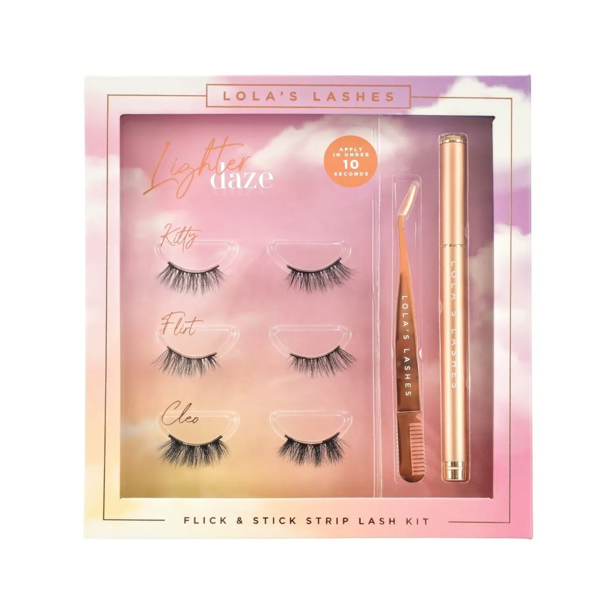 Lighter Daze Flick & Stick Half Lash Set