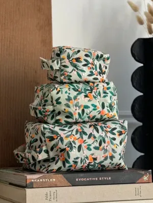 Makeup Bag Medium - Sage Citrus