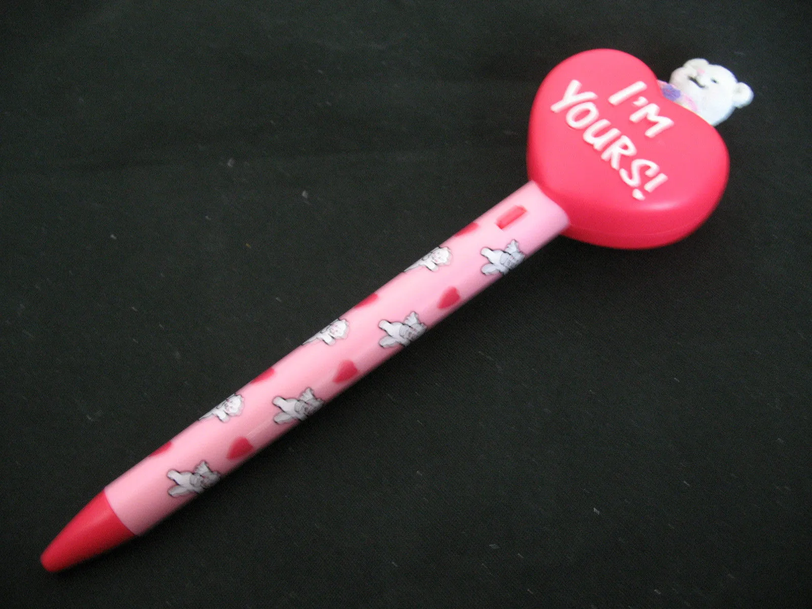 NEW NIB AVON I'M YOURS VALENTINE VALENTINES Day PEN HEART Pop-Up TEDDY BEAR Box Gift Collection