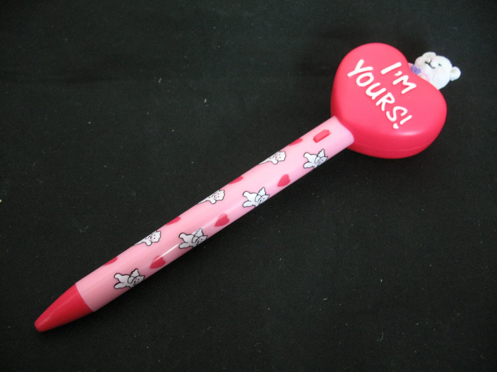 NEW NIB AVON I'M YOURS VALENTINE VALENTINES Day PEN HEART Pop-Up TEDDY BEAR Box Gift Collection