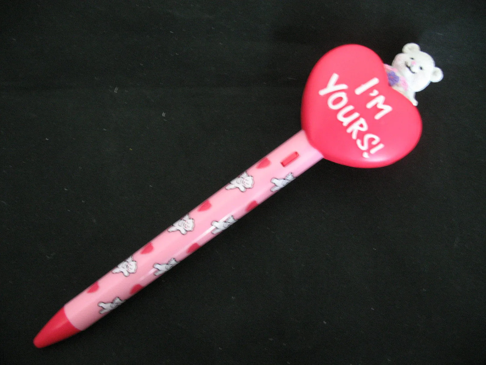 NEW NIB AVON I'M YOURS VALENTINE VALENTINES Day PEN HEART Pop-Up TEDDY BEAR Box Gift Collection