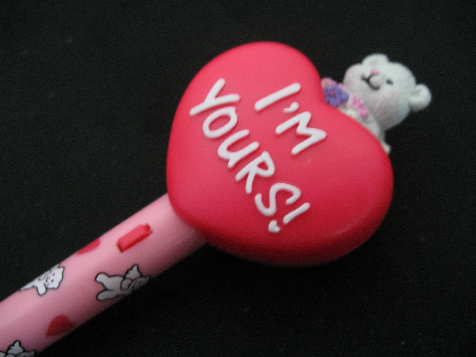 NEW NIB AVON I'M YOURS VALENTINE VALENTINES Day PEN HEART Pop-Up TEDDY BEAR Box Gift Collection