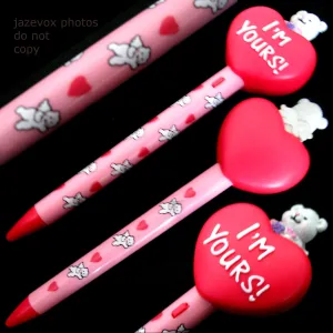 NEW NIB AVON I'M YOURS VALENTINE VALENTINES Day PEN HEART Pop-Up TEDDY BEAR Box Gift Collection