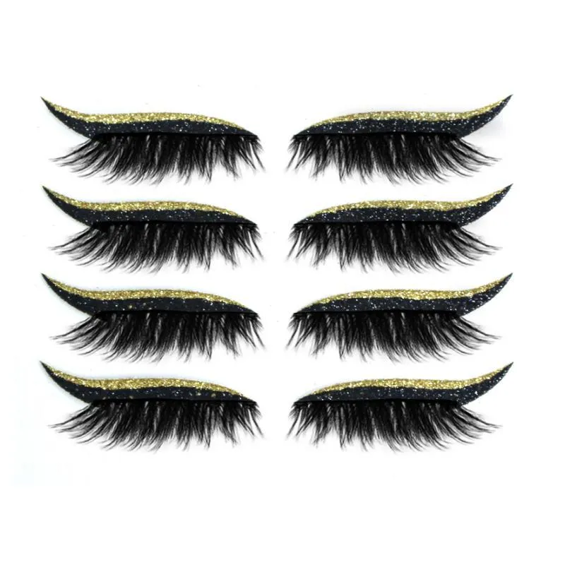 Reusable eyeliner and eyelash glue in one piece