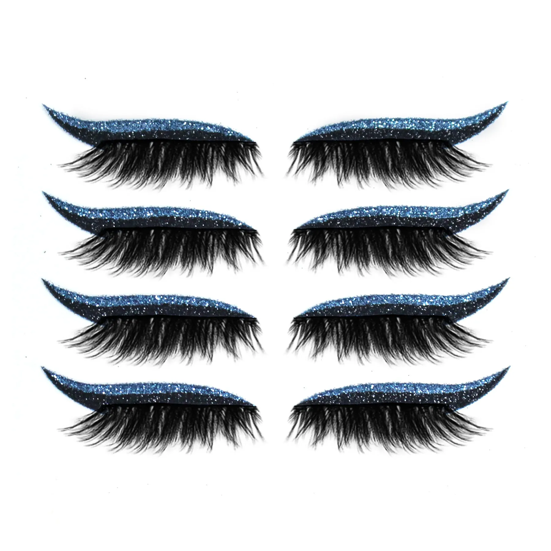 Reusable eyeliner and eyelash glue in one piece