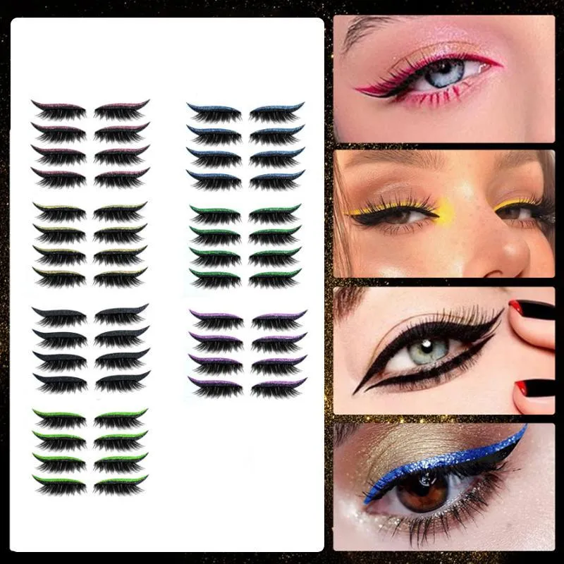 Reusable eyeliner and eyelash glue in one piece
