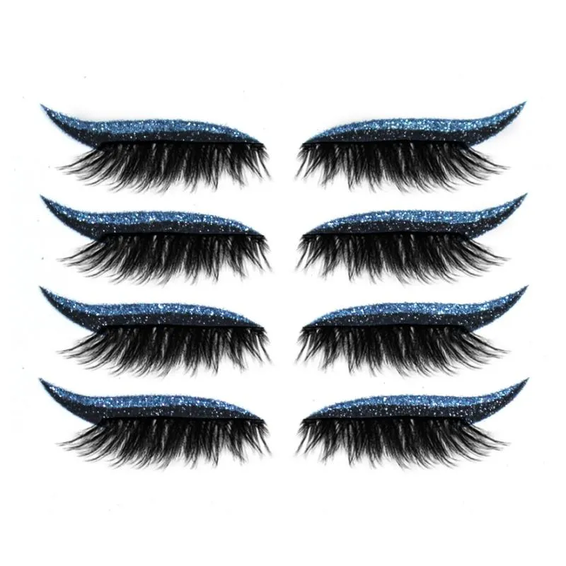 Reusable eyeliner and eyelash glue in one piece