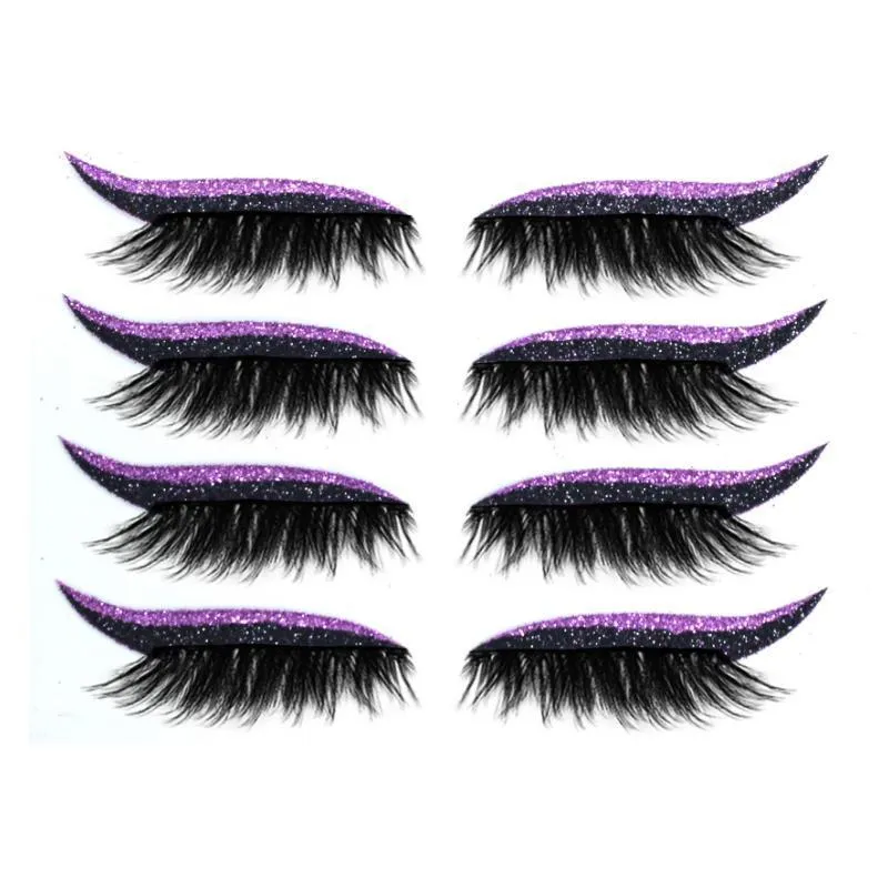 Reusable eyeliner and eyelash glue in one piece