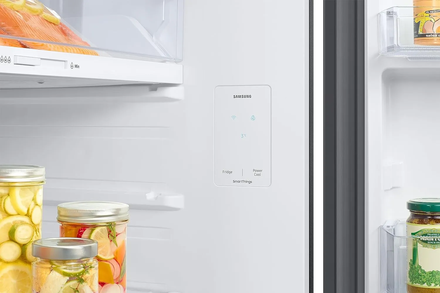 Samsung RT51CB662A22TL 465 L, Bespoke Optimal Fresh , Digital Inverter, Frost Free Double Door WiFi Embedded Refrigerator ( Clean Black Glass)