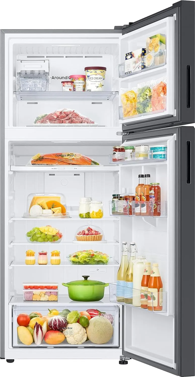 Samsung RT51CB662A22TL 465 L, Bespoke Optimal Fresh , Digital Inverter, Frost Free Double Door WiFi Embedded Refrigerator ( Clean Black Glass)