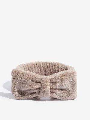 Studiowest Brown Bow-Detailed Makeup Band
