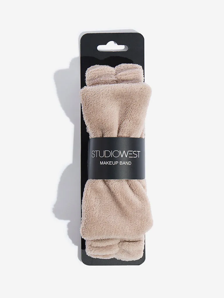 Studiowest Brown Bow-Detailed Makeup Band