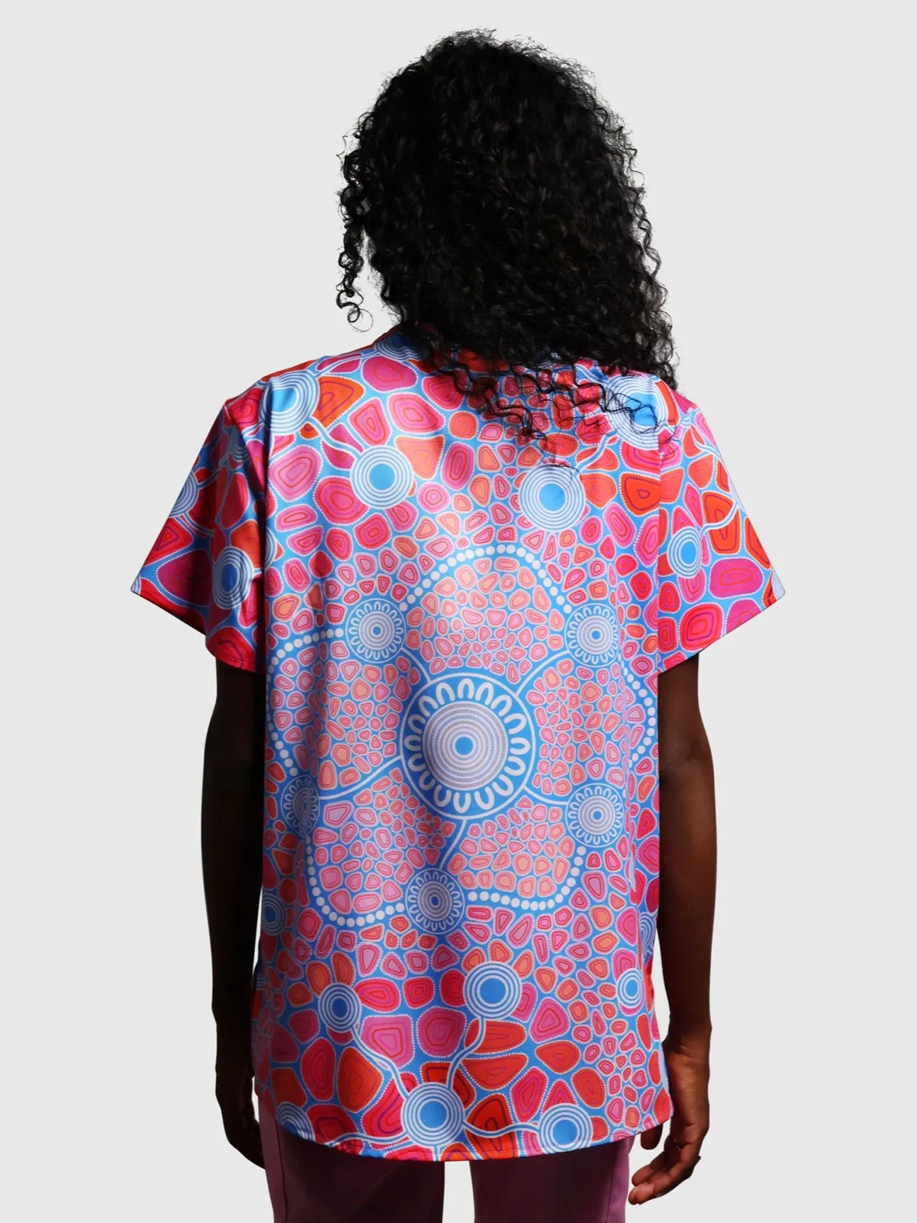 Warranggal Warruwi (Strong Pathway) - NAIDOC 2025 Unisex Three-Pocket Scrub Top